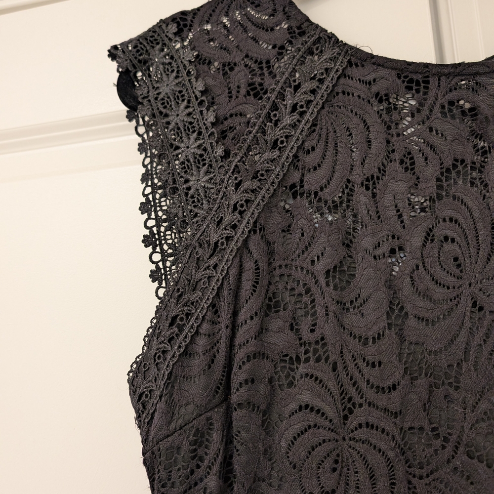 Bisou Bisou Black Asymmetrical Sheath Dress